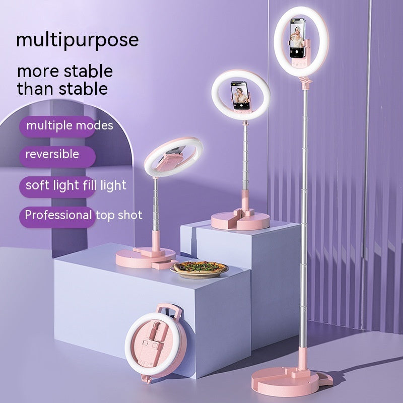 Fill Light Mobile Phone Ring Light LED Anchor Photography Beauty Portable Integrated Desktop Floor Stand