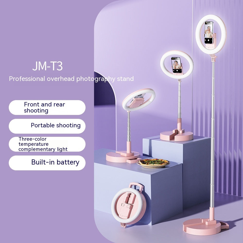 Fill Light Mobile Phone Ring Light LED Anchor Photography Beauty Portable Integrated Desktop Floor Stand