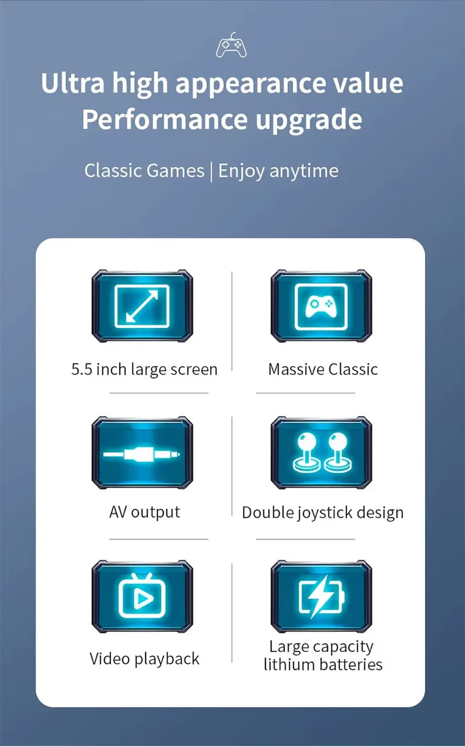 Wiisun X9 Handheld Spielekonsole 