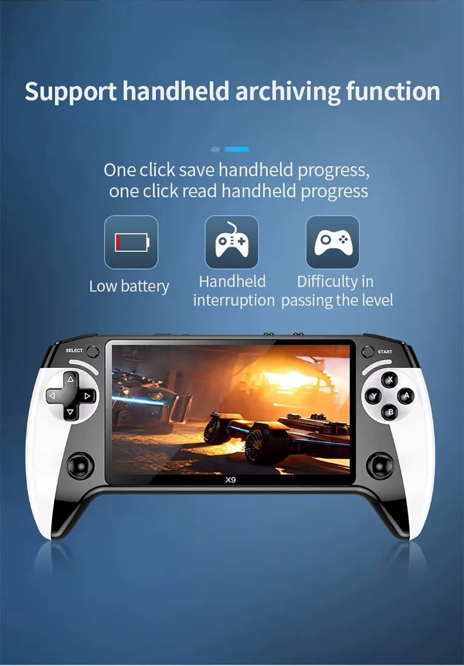 Wiisun X9 Handheld Spielekonsole 